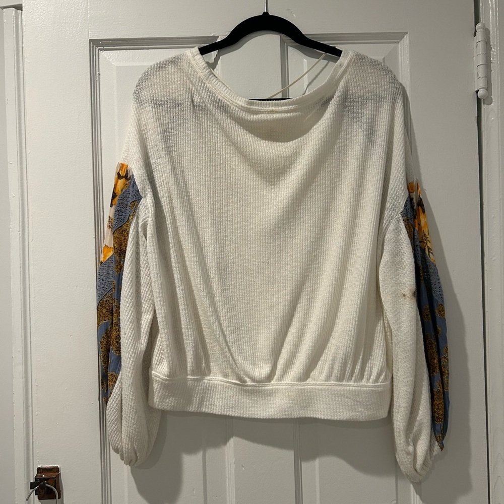 Free people pattern sleeve top